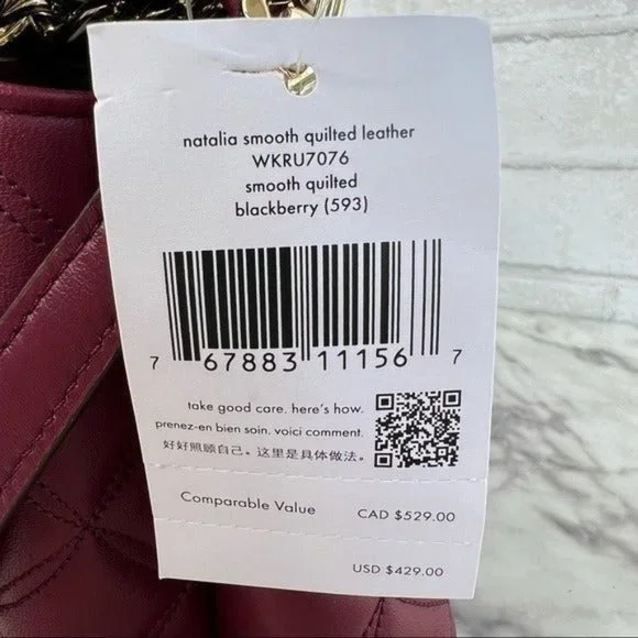 Kate Spade Natalia Medium Flap Chain Shoulder Bag Crossbody - Picture 10 of 10